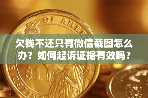 济南欠钱不还只有微信截图怎么办？如何起诉证据有效吗？