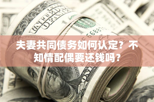 济南夫妻共同债务如何认定？不知情配偶要还钱吗？