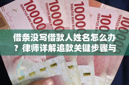 济南借条没写借款人姓名怎么办？律师详解追款关键步骤与证据链构建