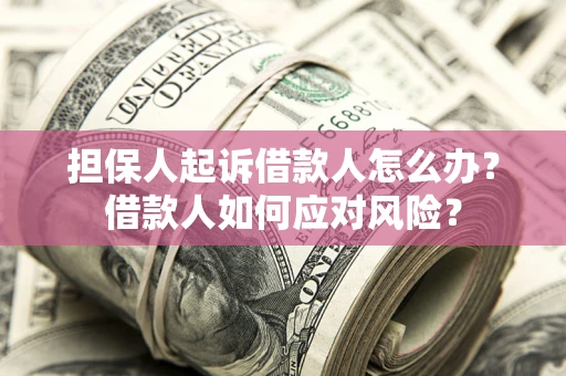 济南担保人起诉借款人怎么办？借款人如何应对风险？
