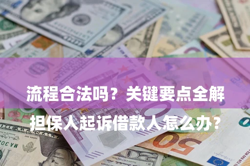 济南

担保人起诉借款人怎么办？流程合法吗？关键要点全解析