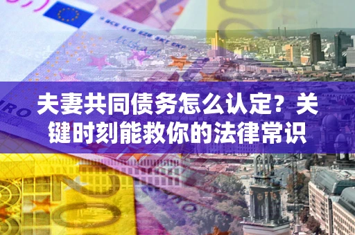 济南夫妻共同债务怎么认定？关键时刻能救你的法律常识