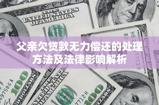 济南父亲欠贷款无力偿还的处理方法及法律影响解析